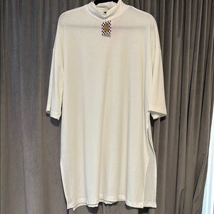 Lala Icon Mock Neck Top in White